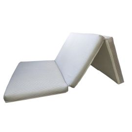 Saltea Pliabila Spuma Poliuretanica 120x60x5 cm - Dungi Gri