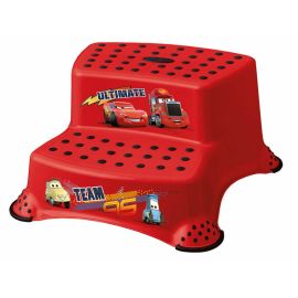 Scaunel Inaltator, Keeepe, Pentru WC, In doua trepte, Suprafata antiderapanta, Igor, 40 x 37 x 21 cm, Cars Red