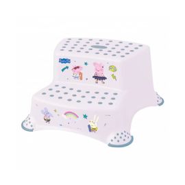 Scaunel Inaltator, Keeepe, Pentru WC, In doua trepte, Suprafata antiderapanta, Igor, 40 x 37 x 21 cm, Peppa Pig
