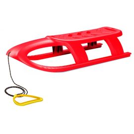 Sanie Bullet rosie, copii si adulti, sina alunecare din otel, 102.5x40x23cm