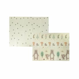 Covoras de joaca, FreeON, Magic Forest, Cu doua fete, Pliabil, Protectie impotriva loviturilor, Dimensiune mare, 200 x 150 cm, Cu Imprimeu pe ambele parti, Potrivit pentru utlizare atat in interior, cat si in exterior