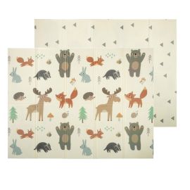 Covoras de joaca, FreeON, Magic Friends, Cu doua fete, Pliabil, Protectie impotriva loviturilor, Dimensiune mare, 200 x 150 cm, Cu Imprimeu pe ambele parti, Potrivit pentru utlizare atat in interior, cat si in exterior