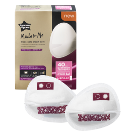 Tampoane pentru sani de unica folosinta Tommee Tippee Made for Me, marimea M, 40 buc