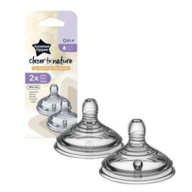 Tetina Tommee Tippee Closer to Nature, flux lent, 0 luni +, 2 buc