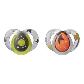 Suzeta Ortodontica de Noapte, ONL  Tommee Tippee, 2buc, 6-18 luni, Planeta Verde