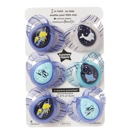 Suzeta ortodontica de noapte Tommee Tippee, 6-18 luni, Multicolor, 6 buc