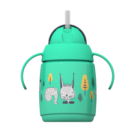 Cana Tommee Tippee cu pai si protectie BACSHIELD ™, 300 ml, 6 luni +, Verde, 1 buc