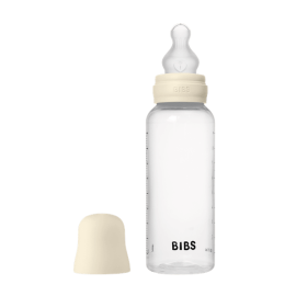 BIBS - Set complet biberon anticolici PP fara BPA, 270 ml, Silicon, Ivory