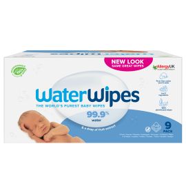 Servetele umede Water Wipes, 9 pachete x 60 buc, 540 buc