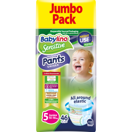 Scutece-chilotel Babylino Jumbopack Uni N5 10-16KG, 46 buc