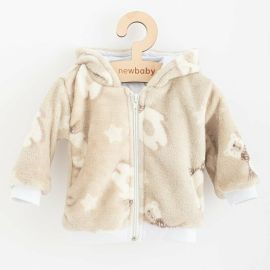 Hanorac de iarna, New Baby, Pentru bebelusi, Wellsoft, Marime 62, Poliester si capsuseala din bumbac, Polar Bear