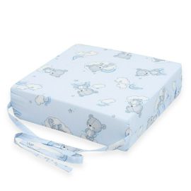 Pernuta inaltator, New Baby, Din spuma poliuretanica, Cu husa detasabila, Din bumbac, Grosime 8 cm, Bear Blue