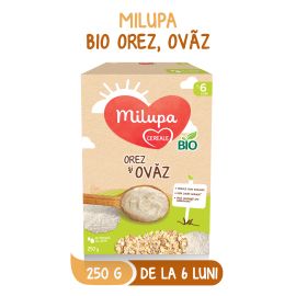 Cereale Bio Milupa fara lapte Orez si Ovaz, 250g, 6luni+