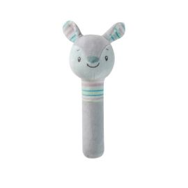 Zornaitoare de plus, Petite&Mars, Veverita Boby, 18x7x6 cm, Conform cu standardul european de securitate CE EN 71, Gri