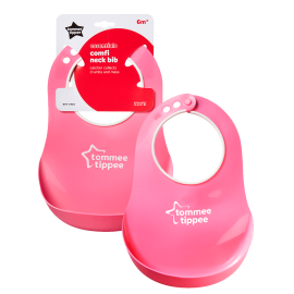 Baveta Comfy Neck, Tommee Tippee, 1 buc, Roz