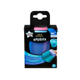 Recipiente de stocare hrana cu capac Explora, Tommee Tippee, 2 buc, Roz/Bleu