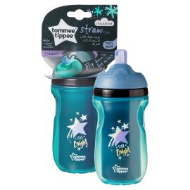 Explora Cana cu pai izoterma, Tommee Tippee, 260 ml, Steluta Turquoise