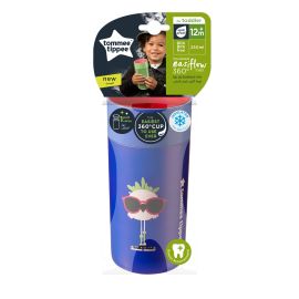 Cana izoterma Tommee Tippee 360 Easy Flow, 250 ml, 12 luni +, Albastru, 1 buc