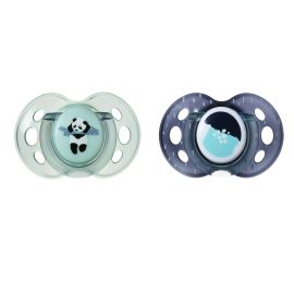 Suzeta ortodontica Tommee Tippee Anytime, 18 - 36 luni, Verde/Gri, 2 buc