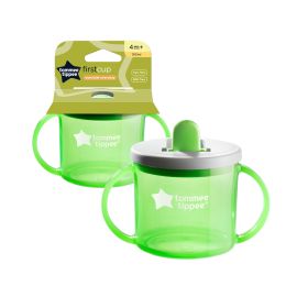 Cana Tommee Tippee First Cup, 190 ml, 4 luni +, Verde, 1 buc