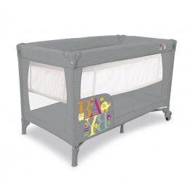 Patut copii 2 nivele Smooth Baby, pliere compacta, baza captusita impermeabila, 77x65x125 cm