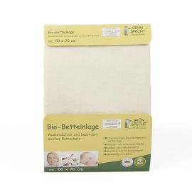 Protectie impermeabila saltea copii, BIO, 50x70 cm, fata dubla bumbac organic, spalare automata 95°C, Gruenspecht 615-00