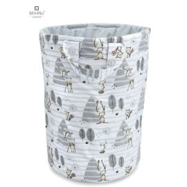 Cutie depozitare jucarii, MimiNu, Din bumbac certificat Oeko Tex Standard 100, Cu manere, 50x35 cm, Forest