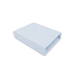 Cearceaf cu elastic, MimiNu, Pentru patut leagan sau patut co-sleeper, Dimensiune 90x40 cm, Din bumbac certificat Oeko Tex Standard 100, Colectia Royal, Blue