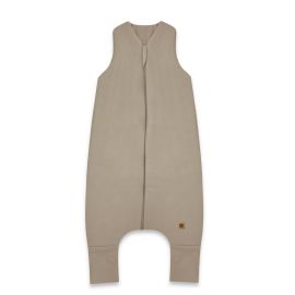 Sac de dormit, MimiNu, Premium, Cu picioruse, De iarna, Din bumbac interlock certificat Oeko Tex Standard 100, Cu fermoar, 2 - 6 ani, M, Soft Mocha
