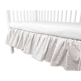 Volanas pentru saltea de patut, MimiNu, Premium, 120x60 cm, Din bumbac certificat Oeko Tex Standard 100, Meadow