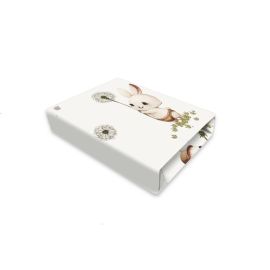 Cearceaf cu elastic, MimiNu, Pentru landou, carucior si cosulet, Dimensiune 80x35 cm, Din bumbac certificat Oeko Tex Standard 100, Cats