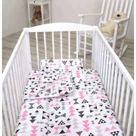 Jolie Lenjerie 3 piese Arrows Pink, 120*60cm