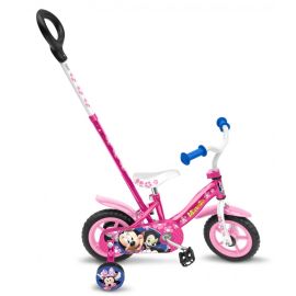 Bicicleta Stamp Minnie 10 inch cu bara de impins