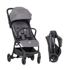 Carucior sport, Petite&Mars, Pax Ultimate, Compact - 7 kg, Spatar ajustabil, Suport picioare reglabil, Pliere tip carte, 6-36 luni, Pana la 22 kg, Gri