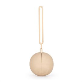 Suport suzeta, Petite&Mars, Universala, Cu maner, Poate fi atasat la carucior sau geanta, Silicon, Fara BPA, 0 luni+, Bej