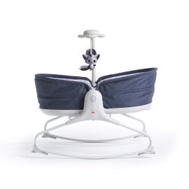 Sezlong 3 in 1 Tiny Love Rocker Napper, 0 luni +, Albastru cu Alb
