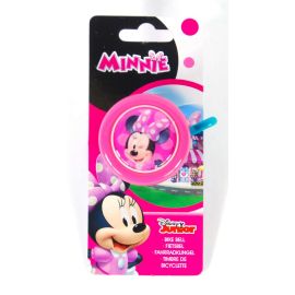 Clopotel bicicleta Minnie Mouse E&L, metalic, compatibil cu majoritatea ghidoanelor, sunet puternic