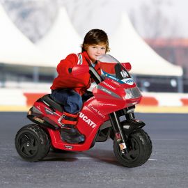 Motocicleta electrica Peg Perego Ducati Desmosedici Evo, 6V, 2 ani +, Negru / Rosu