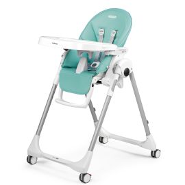 Scaun de masa 2in1 Peg Perego Prima Pappa Zero Follow Me, 0-15 Kg, Tahiti, Verde