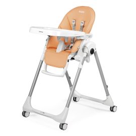 Scaun de masa 2in1 Peg Perego Prima Pappa Zero Follow Me, 0-15 Kg, Peach, Portocaliu