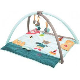 Covoras de joaca cu activitati, Urs 80x80 cm Fillikid