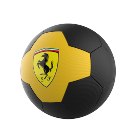 Mingie de fotbal Ferrari, marimea 5, galben / negru