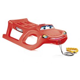 Sanie Zigi-Zet, rosie, pentru copii si adulti, cu sina alunecare din otel, 91.3x44.9 x29.1cm