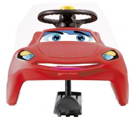 Saniuta Ziggi Zet Control rosie, cu volan si control al directiei, sina alunecare din otel, 91.3x44.9 x29.1cm