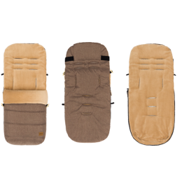 Sac de iarna pentru carucior Lanin, Braun 100x50 cm, Fillikid