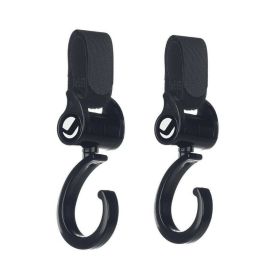 Set 2 carlige auto pentru carucior, Jane, Fixare pe cadru, multifunctionale, Negru