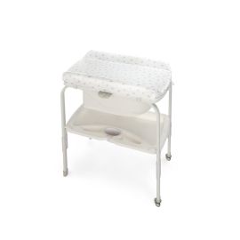 Cadita de baie cu suport, Jane, Flip, Cu 2 pozitii anatomice, Cu masuta de infasat, Cu tavita si compartimente pentru accesorii, Conform cu standardele europene EN 17072:2018EN 12221:2008+A1:2013, Mist