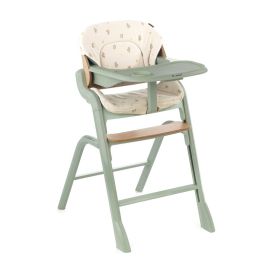 Scaun de masa multifunctional Noah, Jane, De la 6 luni la adult, Din lemn fag, Husa lavabila, Greutate maxima 100 Kg, Botanic