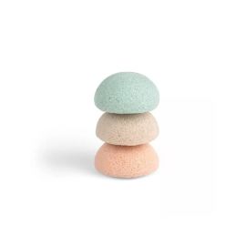 Set 3 bureti baie naturali, Jane, 0+ luni, Multicolor