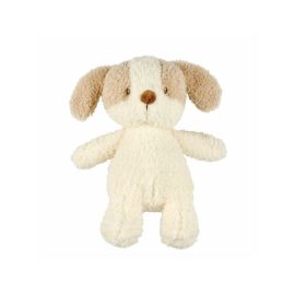 Jucarie plus bebelusi, Nattou, Baby Dog, 24 cm, Material moale si pufos, Prieten de joaca si mangaiere, Stimuleaza simtul tactil si motricitatea fina, 0 luni+, Bej